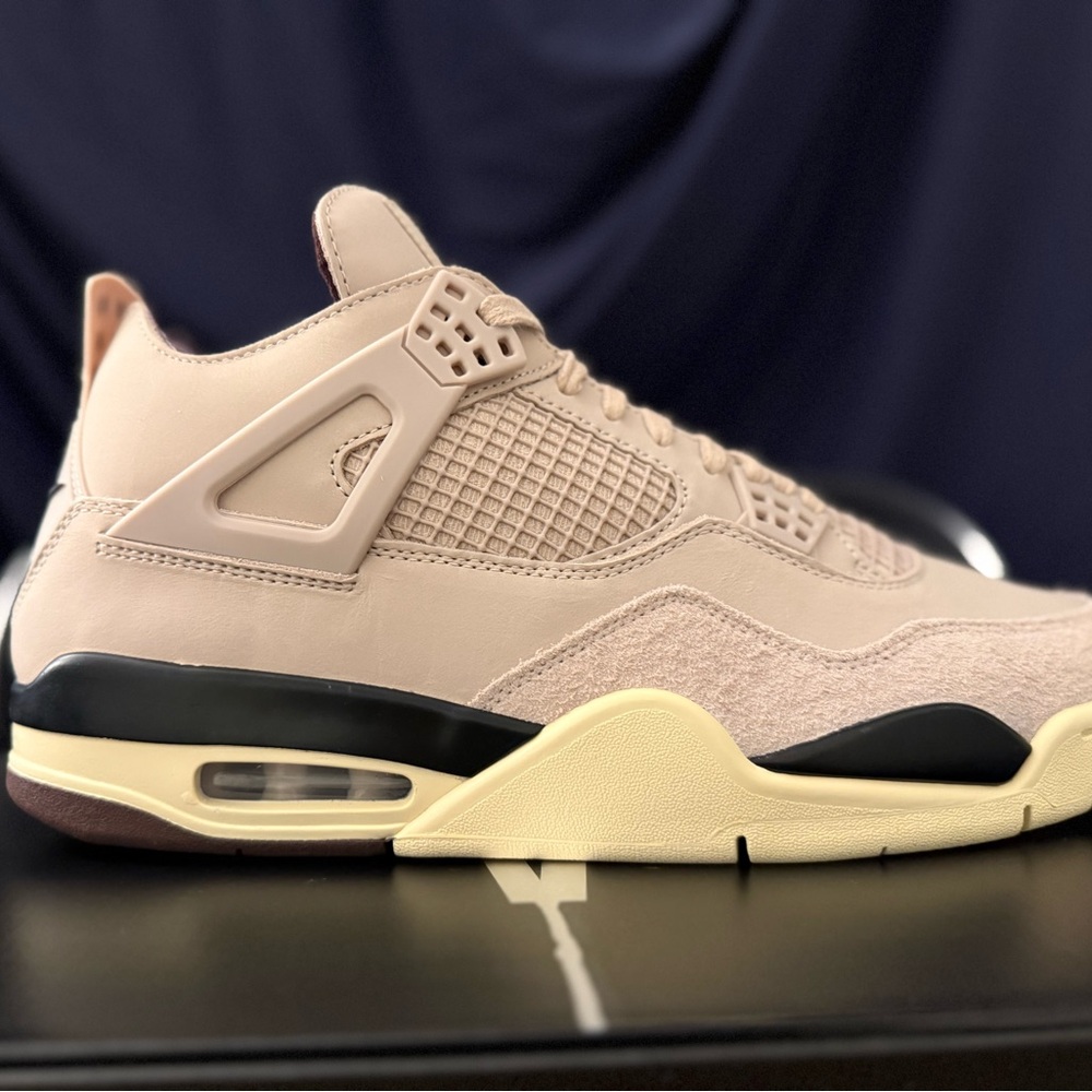 Jordan Beige and Black Sneakers